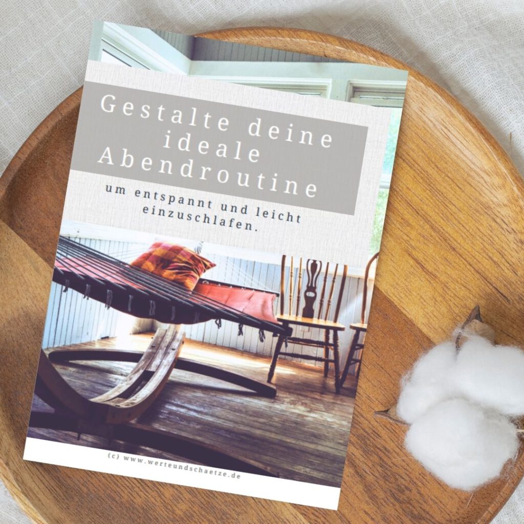 Abendroutine zum schneller einschlafen – o Euro - EBook zum ausdrucken